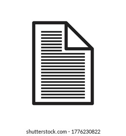 Paper Icon Vector Design Template. Vector illustration