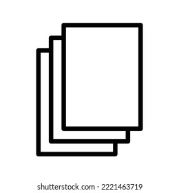 Paper icon vector design template
