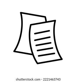 Paper icon vector design template