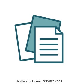 plantilla de diseño de vectores de iconos de papel simple y limpio