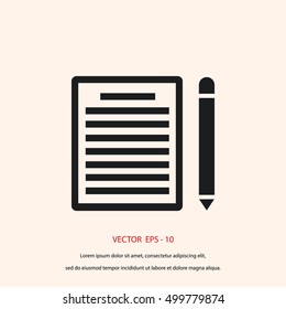 paper icon vector, flat design best vector icon