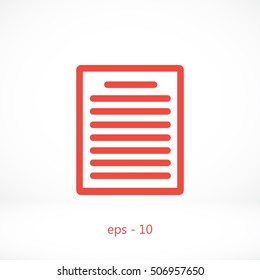 paper icon vector, flat design best vector icon