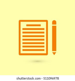 paper icon vector, flat design best vector icon