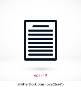 paper icon vector, flat design best vector icon
