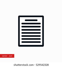 paper icon vector, flat design best vector icon