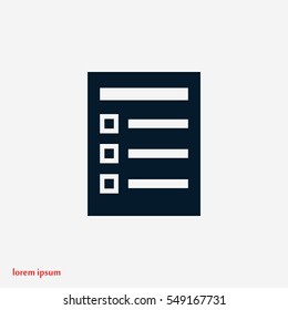 paper icon vector, flat design best vector icon