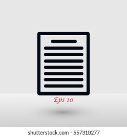 paper icon vector, flat design best vector icon