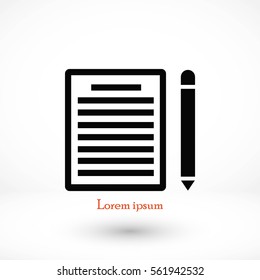 paper icon vector, flat design best vector icon
