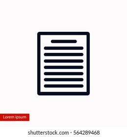 paper icon vector, flat design best vector icon