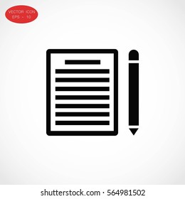 paper icon vector, flat design best vector icon
