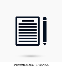 paper icon vector, flat design best vector icon
