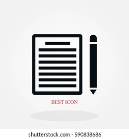 paper icon vector, flat design best vector icon