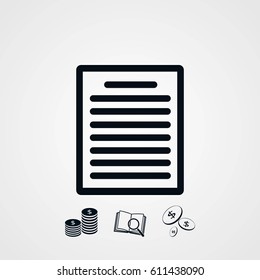 paper icon vector, flat design best vector icon