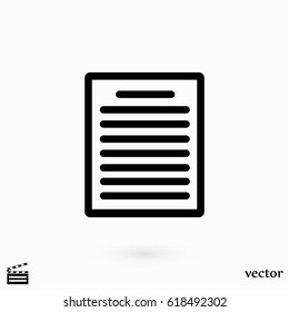 paper icon vector, flat design best vector icon