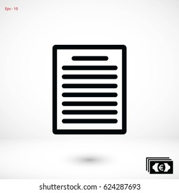 paper icon vector, flat design best vector icon