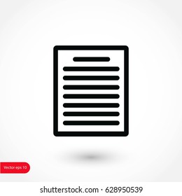 paper icon vector, flat design best vector icon