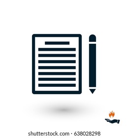 paper icon vector, flat design best vector icon