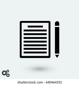 paper icon vector, flat design best vector icon