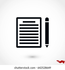 paper icon vector, flat design best vector icon