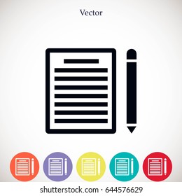 paper icon vector, flat design best vector icon