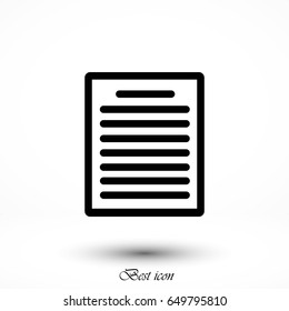 paper icon vector, flat design best vector icon