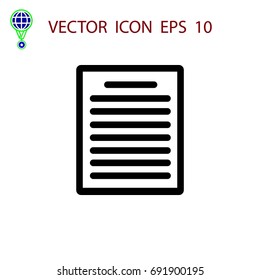 paper icon vector, flat design best vector icon