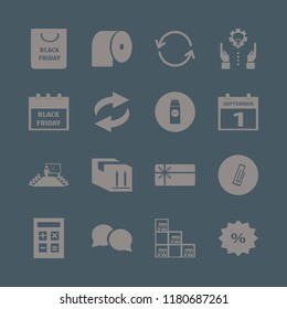 paper icon. paper vector icons set shopping bag, paper clip, technology progress and speech bubbles