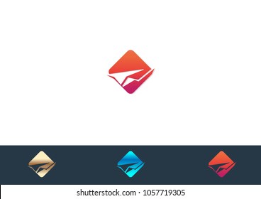 Paper icon vector illustration design logo