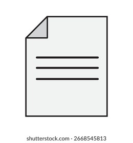 paper icon vector illustration design template