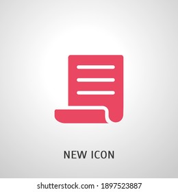 paper icon. Vector illustration EPS 10.