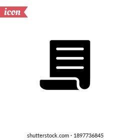 paper icon. Vector illustration EPS 10.