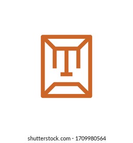 Icono de papel ilustración vectorial plana 