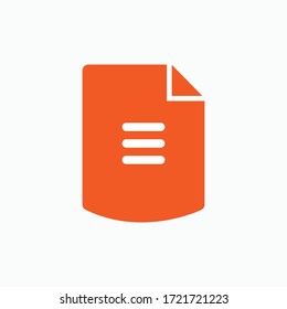Paper Icon - Vector Illustration In Glyph Style for Design and Websites, Presentation or Application.