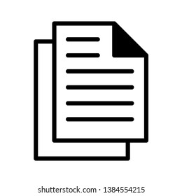 Paper Icon Vector Illustration Logo Template