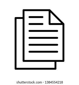 Paper Icon Vector Illustration Logo Template