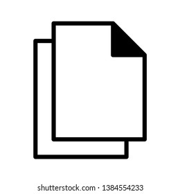 Paper Icon Vector Illustration Logo Template