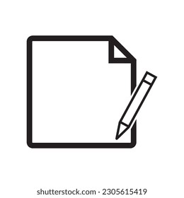 diseño de logotipo de ilustración de vector de icono de papel