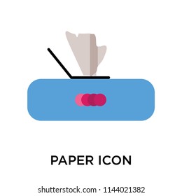 Paper icon vector isolated on white background for your web and mobile app design, Paper logo concept