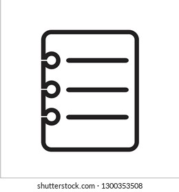 paper icon vector line art style