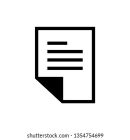 paper icon vector line art style 