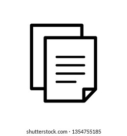 paper icon vector line art style 