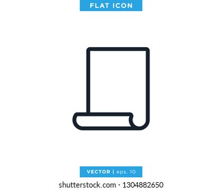 Paper Icon Vector Logo Design Template