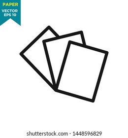 paper icon vector logo template 