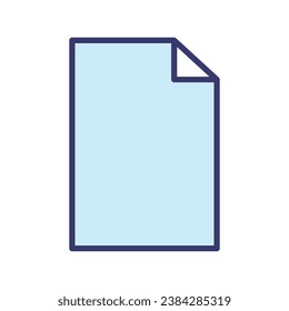 Papiersymbol-Vektorgrafik auf Trenddesign