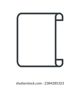 Paper icon vector on trendy design