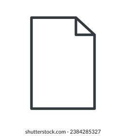 Paper icon vector on trendy design