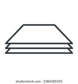 Vector de iconos de papel en el diseño de moda