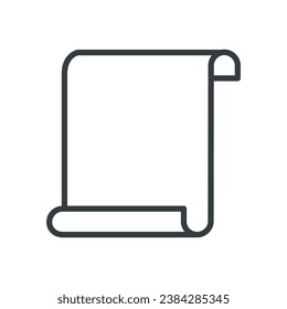 Paper icon vector on trendy design