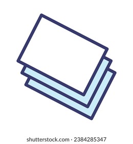 Paper icon vector on trendy design