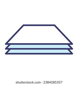 Paper icon vector on trendy design